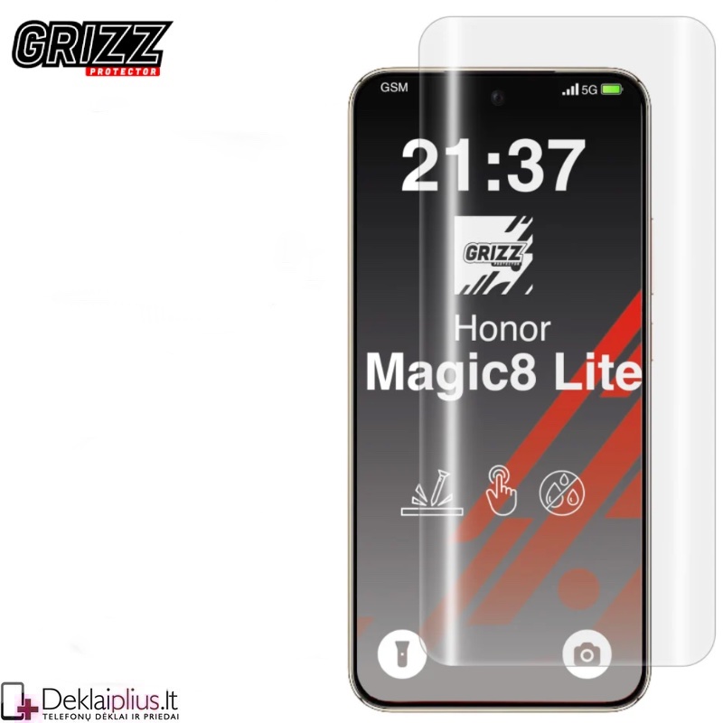 Telefono ekrano apsauga - Hydrogel (Huawei Honor Magic 8 Lite) Telefono ekrano apsauga - Hydrogel (Huawei Honor Magic 8 Lite)